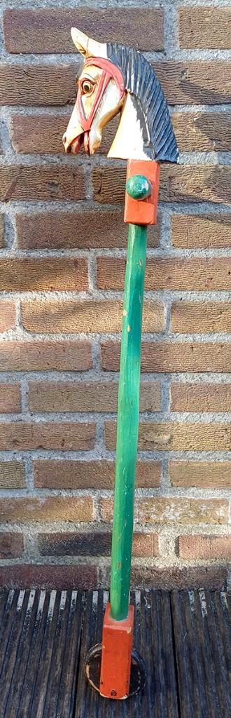 Houten stokpaard oud, Kinderen en Baby's, Speelgoed | Houten speelgoed, Gebruikt, Rij- of Hobbelspeelgoed, Ophalen of Verzenden