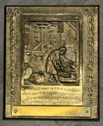 Bronzen Plaquette De Grutter, Antiek en Kunst, Ophalen of Verzenden