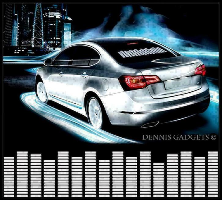 Dennis Gadgets: Car Equalizer LED Light Sticker: div kl., Auto diversen, Autostickers, Ophalen of Verzenden