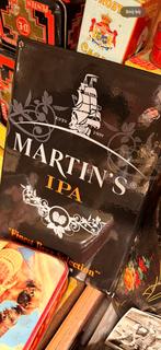 Mooi Emaille Reclamebord Martin's IPA, Ophalen, Gebruikt, Reclamebord