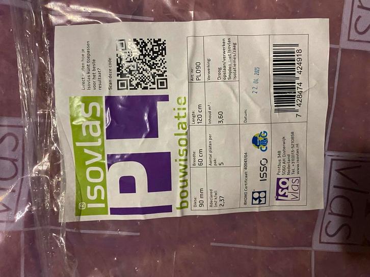Isovlas Isolatie - Nieuw in verpakking!, Doe-het-zelf en Verbouw, Isolatie en Afdichting, Nieuw, Vloerisolatie, Overige materialen