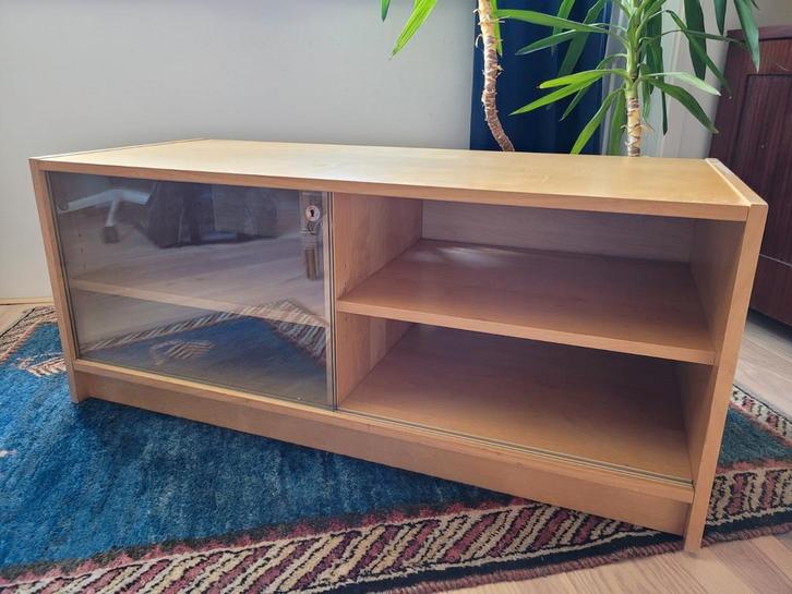Tv Kast beuken fineer, Huis en Inrichting, Kasten | Televisiemeubels, Gebruikt, Minder dan 100 cm, 100 tot 150 cm, 25 tot 50 cm