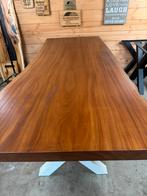 Prachtige Mahonie Houten Tafel - 244x105cm, Ophalen, 100 tot 150 cm, 200 cm of meer, Zo goed als nieuw