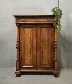 Antieke brocante Biedermeier meidenkast vintage vertico kast, Ophalen of Verzenden