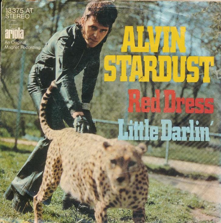 1586 Alvin Stardust - Red dress (1974), Cd's en Dvd's, Vinyl Singles, Gebruikt, Single, Pop, 7 inch, Ophalen of Verzenden