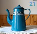 EMAILLE BLAUWE KOFFIEPOT., Antiek en Kunst, Antiek | Emaille, Ophalen of Verzenden