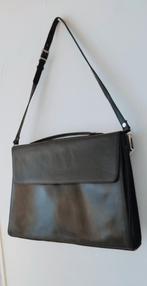 Zwart leren werk tas, schooltas, schoudertas van Adax, Sieraden, Tassen en Uiterlijk, Tassen | Damestassen, Ophalen of Verzenden