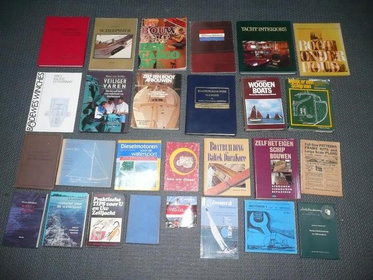47 x boot jacht schip  bouwen onderhouden motoren + waaier, Boeken, Sportboeken, Gelezen, Watersport en Hengelsport, Ophalen of Verzenden