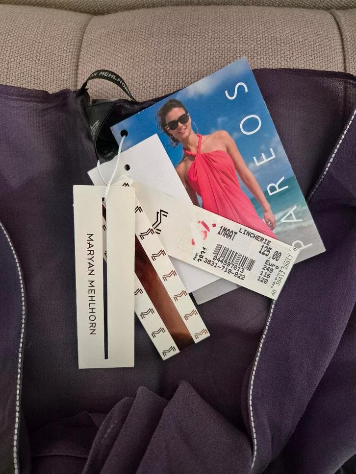 MARYAN MEHLHORN pareo NIEUW 100 % ZIJDE, Kleding | Dames, Badmode en Zwemkleding, Nieuw, Overige typen, Ophalen of Verzenden