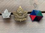 3 Canadese emblemen WO2., Ophalen of Verzenden, Nederland, Embleem of Badge