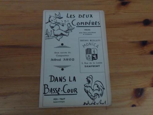Alfred areq - les deux comperes - dans la basse cour, Muziek en Instrumenten, Bladmuziek, Gebruikt, Artiest of Componist, Populair
