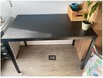 Ikea Sandsberg zwarte tafel, voor maar 10 euro, Huis en Inrichting, Tafels | Eettafels, 50 tot 100 cm, 150 tot 200 cm, Gebruikt