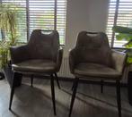 Leren fauteuils, Huis en Inrichting, Fauteuils, Ophalen, Minder dan 75 cm, Leer, Zo goed als nieuw