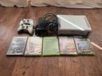 Xbox 360 + 2 controllers + spellen, Spelcomputers en Games, Spelcomputers | Xbox Original, Ophalen of Verzenden, Gebruikt, Met 2 controllers
