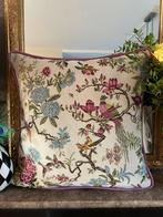 Handgemaakte kussensloop – paradijsvogels gobelin, Huis en Inrichting, Woonaccessoires | Kussens, Ophalen of Verzenden, Nieuw