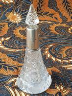 Kristal en zilver mooie antieke Engelse parfumfles 19 cm., Antiek en Kunst, Antiek | Woonaccessoires, Ophalen of Verzenden