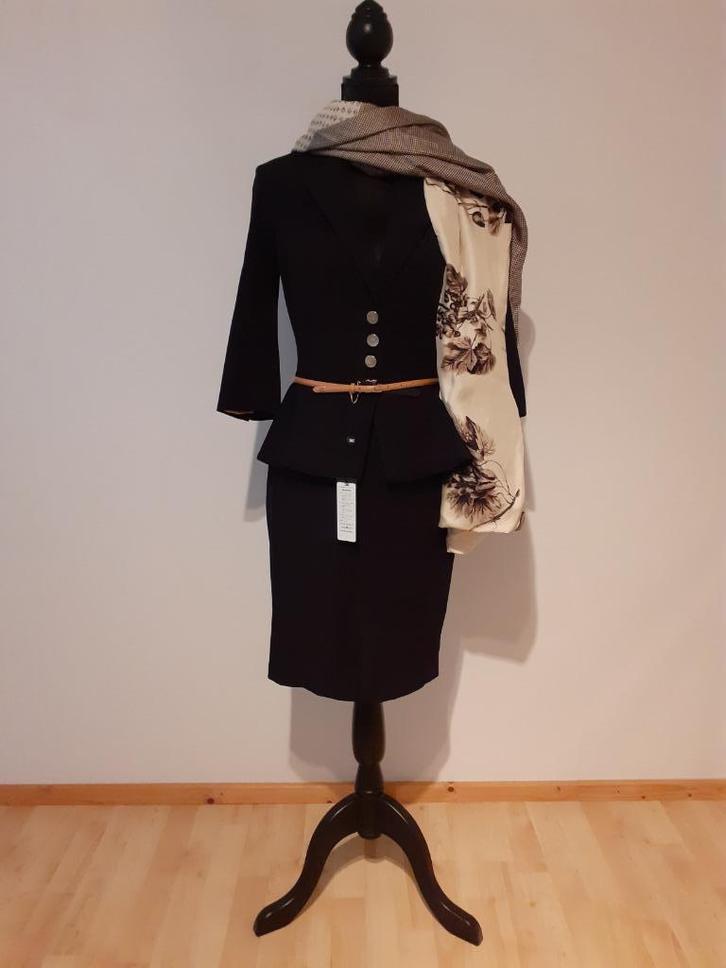 Elisabetta Franchi stijlvolle sjieke zwarte jurk IT mt 40, Kleding | Dames, Jurken, Nieuw, Maat 36 (S), Zwart, Knielengte, Verzenden