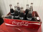 orginele coca cola krat met cola flesjes, Verzamelen, Ophalen of Verzenden, Zo goed als nieuw, Reclamebord