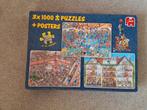Jan van Haasteren  3x 1000 stukjes, Ophalen, 500 t/m 1500 stukjes, Gebruikt, Legpuzzel