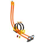 Auto racebaan looping duel met 2 loopings en 2 autootjes, Overige merken, Ophalen of Verzenden, Zelf te bouwen, Handmatig