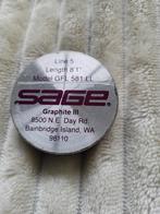 SAGE VLIEGVISHENGEL  met complete uitrusting, Ophalen of Verzenden, Zo goed als nieuw