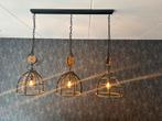 Mooie hanglamp - alles op lengte!, Huis en Inrichting, Lampen | Hanglampen, Ophalen of Verzenden, Zo goed als nieuw, Hout, 50 tot 75 cm