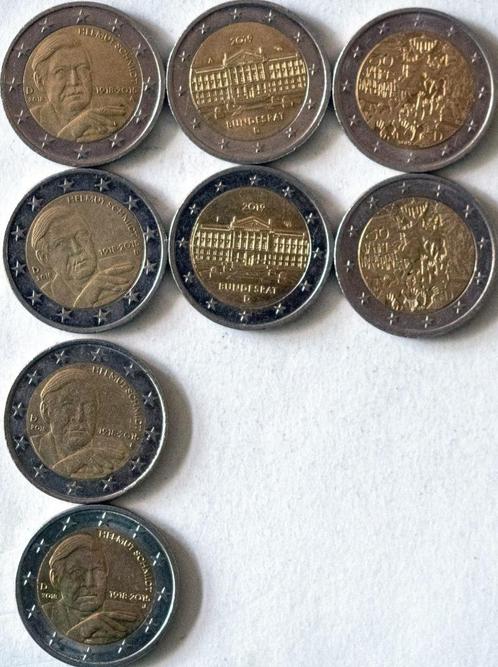Speciale 2-euro munten Duitsland 2018-2019, Postzegels en Munten, Munten | Europa | Euromunten, Losse munt, 2 euro, Duitsland