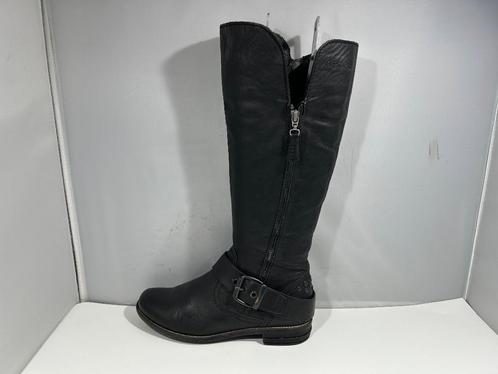 Footnotes, maat 37,5 zwarte laarzen met sierrits., Kleding | Dames, Schoenen, Zo goed als nieuw, Hoge laarzen, Zwart, Verzenden