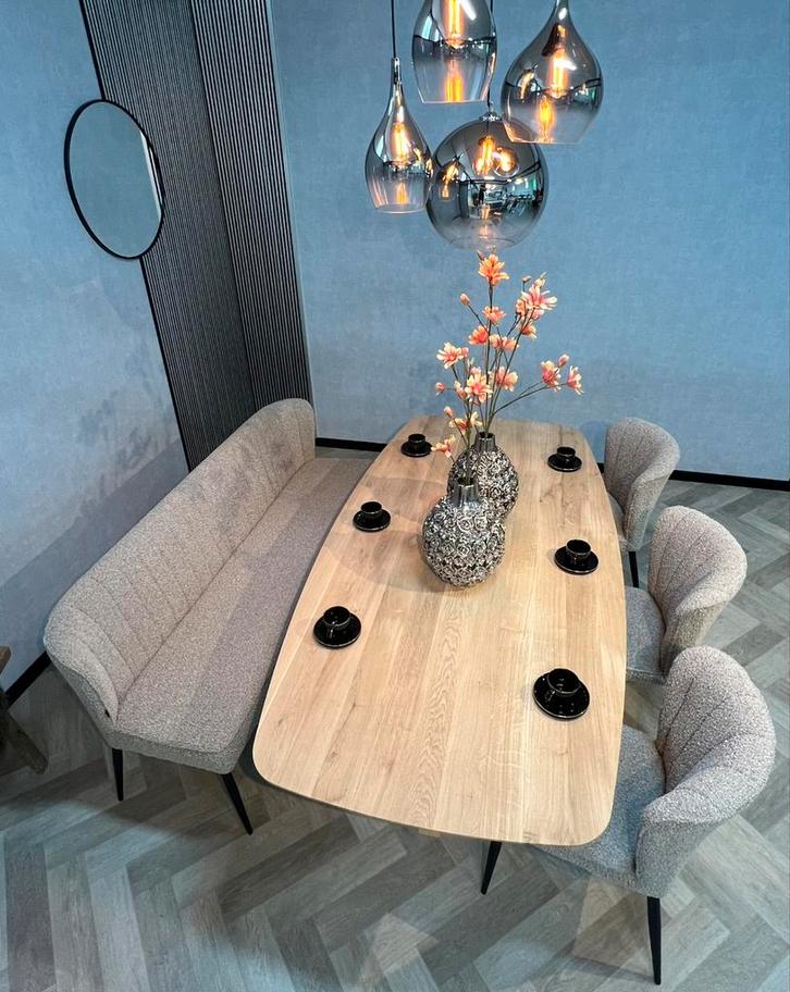 Eiken tafels Deens ovaal eiken + poot! deens ovale eettafel, Huis en Inrichting, Tafels | Eettafels, Nieuw, 100 tot 150 cm, 200 cm of meer