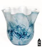 Nieuw, Design vaas van Fidrio, THUNDER BLUE., Minder dan 50 cm, Nieuw, Glas, Blauw