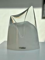 Vintage tafellamp massief glas iceberg Vivolux Teepee style, Ophalen of Verzenden, Zo goed als nieuw, Glas, Minder dan 50 cm