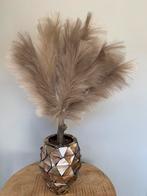 schelpenvaas bruin beige taupe inc pampas veren LAATSTE 99€, Huis en Inrichting, Woonaccessoires | Vazen, Ophalen, Zo goed als nieuw