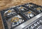 🔥Luxe Boretti Majestic Fornuis 100cm RVS 2 ovens 6 pits, Witgoed en Apparatuur, Fornuizen, Niet ingevuld, 60 cm of meer, Niet ingevuld