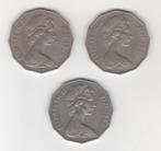 50 cent Fiji 1976, 1981, 1982 (M292), Ophalen of Verzenden