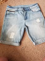 Revelation korte broek, Kleding | Heren, Spijkerbroeken en Jeans, Blauw, Ophalen of Verzenden, W33 - W34 (confectie 48/50), Gedragen