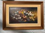 Olieverfschilderij Bloemen, 1979, Eiken Frame, Antiek en Kunst, Kunst | Schilderijen | Klassiek, Ophalen of Verzenden