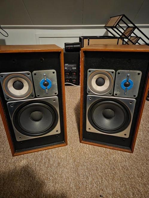 Warfdale Linton XP2 vintage speakers 1970, Audio, Tv en Foto, Luidsprekers, Zo goed als nieuw, Front, Rear of Stereo speakers