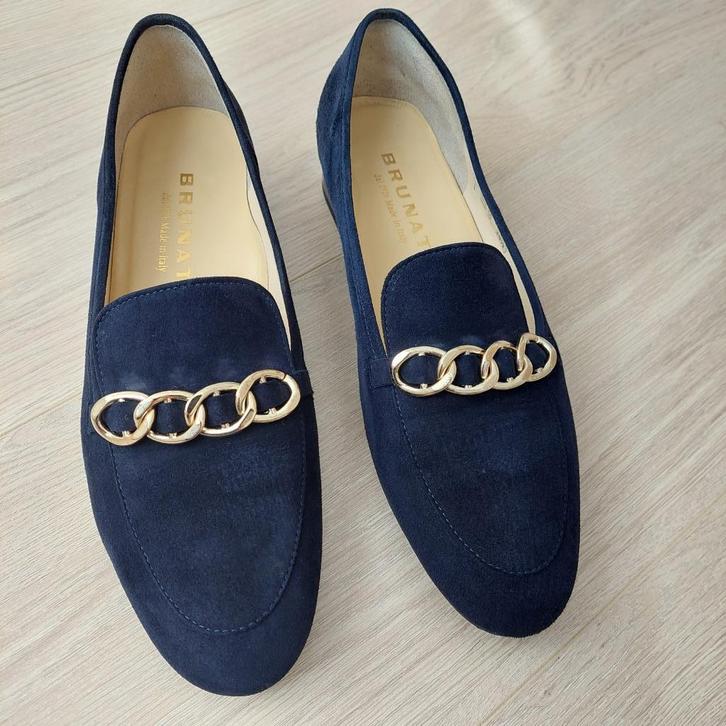 Blauwe Brunate damesschoenen, maat 38,5 !, Kleding | Dames, Schoenen, Zo goed als nieuw, Instappers, Blauw, Ophalen of Verzenden