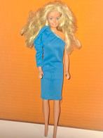 Vintage Barbie Mattel - Blauwe Jurk, Ophalen of Verzenden, Gebruikt