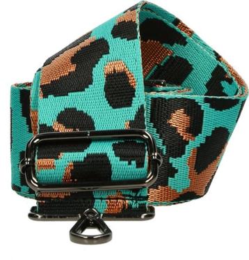Bag strap - Festival tassenriem/band- turquoise/zwart/bruin beschikbaar voor biedingen