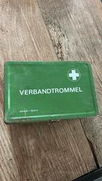 Emaille verband trommel groen, Antiek en Kunst, Ophalen