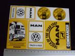 6x sticker MAN volkswagen vw logo commander truck & bus, Verzamelen, Auto of Motor, Zo goed als nieuw, Verzenden