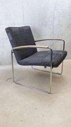 Leolux fauteuil, Metaal, 75 tot 100 cm, Gebruikt, 75 tot 100 cm