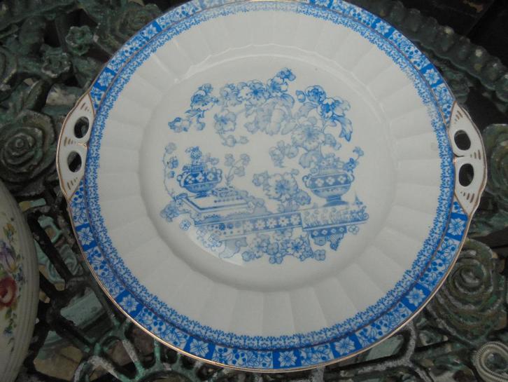 Kleine gebakschaal Theresia blauw Bavaria bloem decor, Antiek en Kunst, Antiek | Servies los, Ophalen of Verzenden