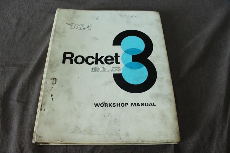 BSA Rocket 3 A75 1969 1970 750cc workshop manual, Motoren, Ophalen of Verzenden, Overige merken
