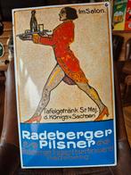 Emaille bord radeberger, Ophalen of Verzenden, Reclamebord