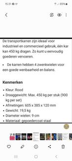 Industrie karren voor garages of voor thuis in goede staat, Overige typen
