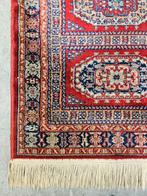 Vintage oosters Bouchara vloerkleed red viscose 62x122cm, 100 tot 150 cm, Oosters Persian oriental vintage hype, Onbekend, Zo goed als nieuw