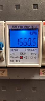 Energie meter KWH meter, Doe-het-zelf en Verbouw, Verzenden, Zo goed als nieuw, Overige typen