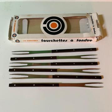 Originele Le Creuset fonduevorken fondueset beschikbaar voor biedingen